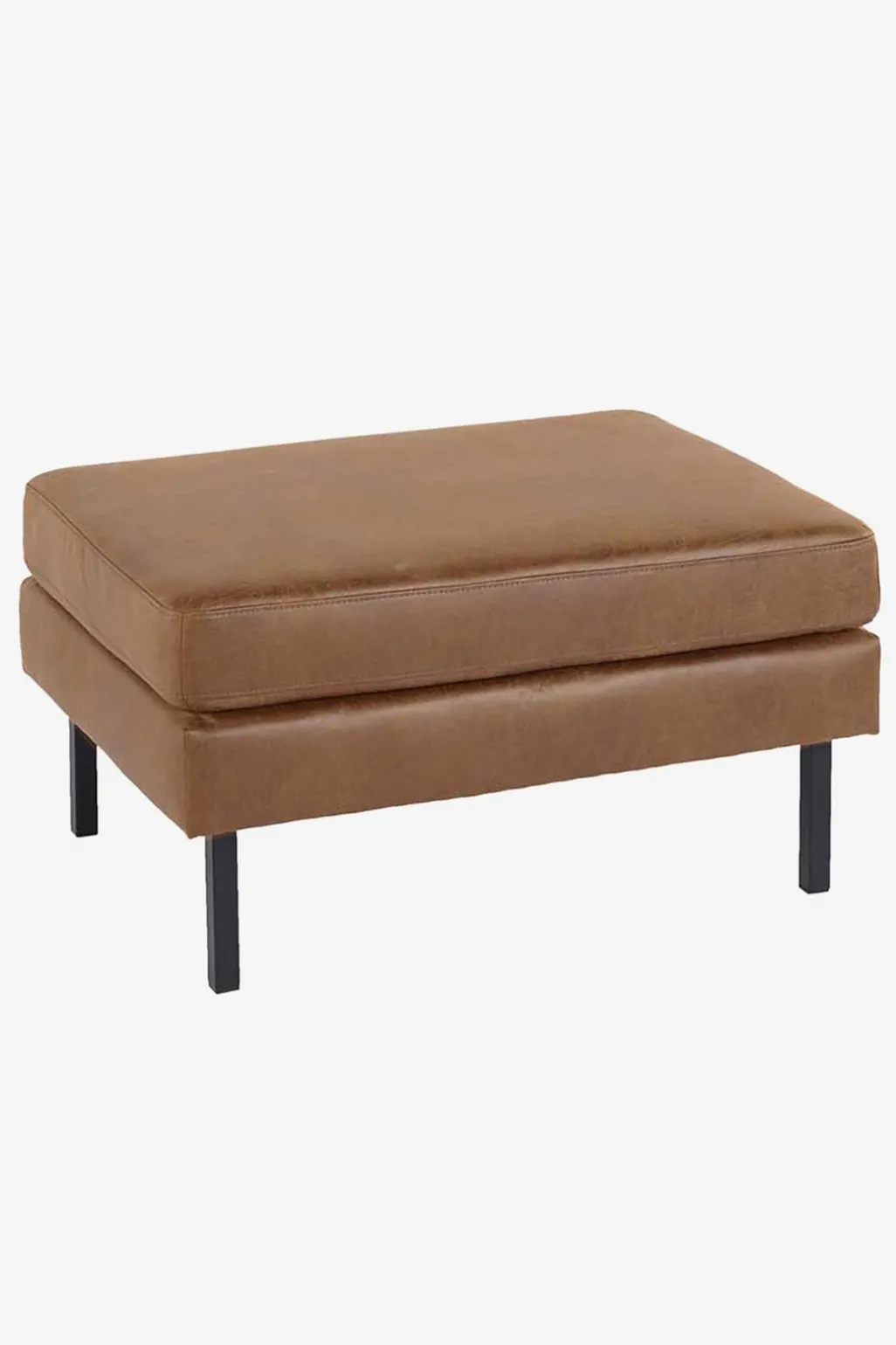 Amsterdam leer clean hocker bruin