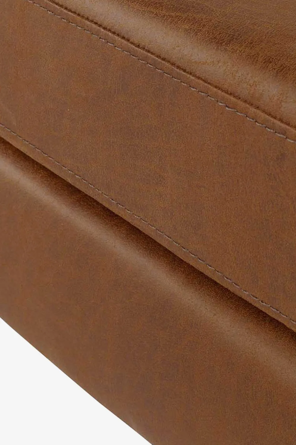Amsterdam leer clean hocker bruin