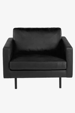 Amsterdam leer clean loveseat zwart