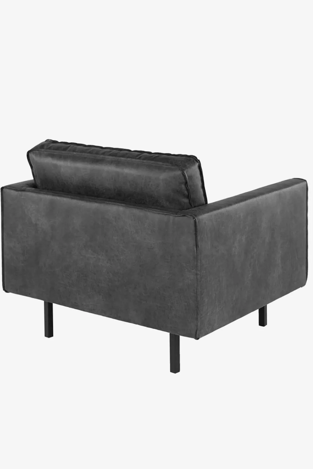 Amsterdam leer outside loveseat zwart