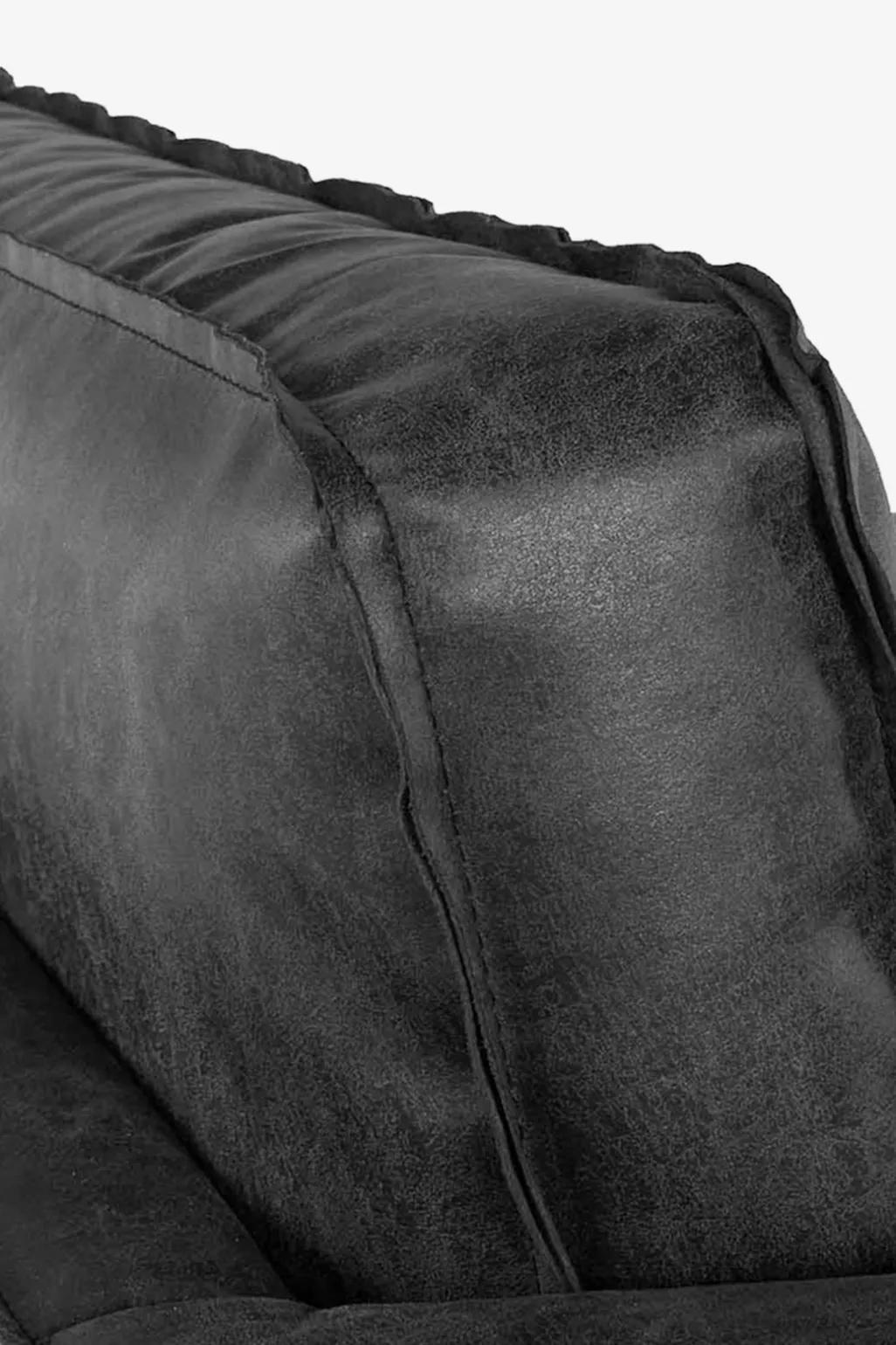 Amsterdam leer outside loveseat zwart