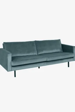 Amsterdam velvet bank 3-zits grijs blauw