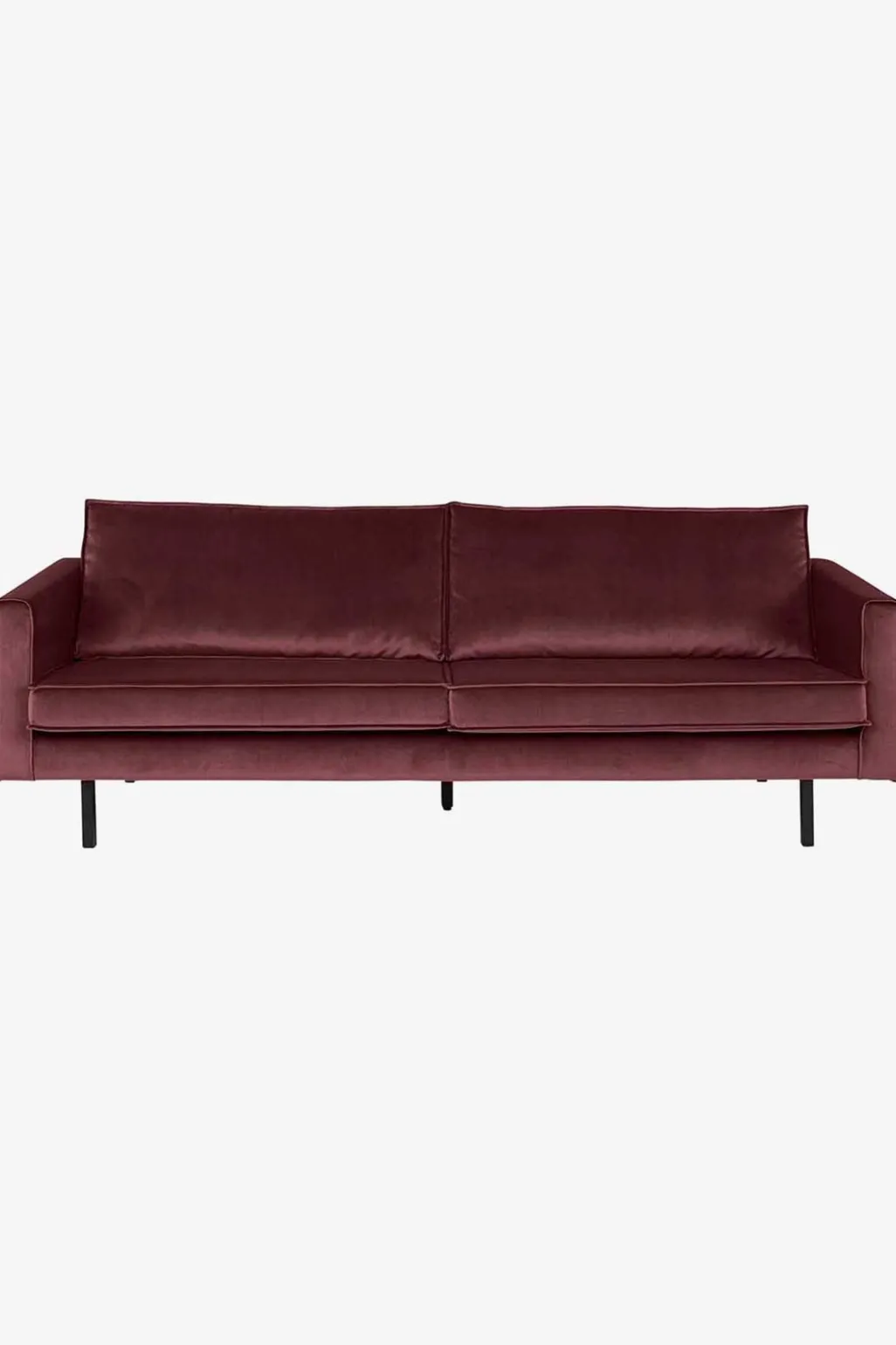 Amsterdam velvet bank 3-zits wine red