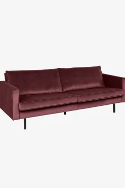 Amsterdam velvet bank 3-zits wine red