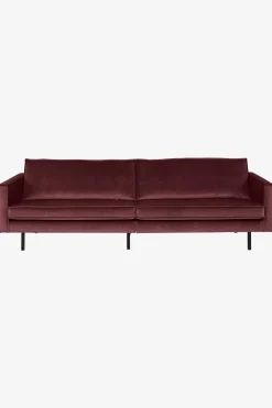 Amsterdam velvet bank 4-zits wine red