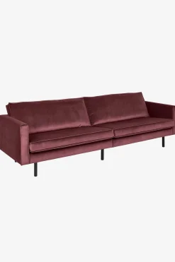 Amsterdam velvet bank 4-zits wine red