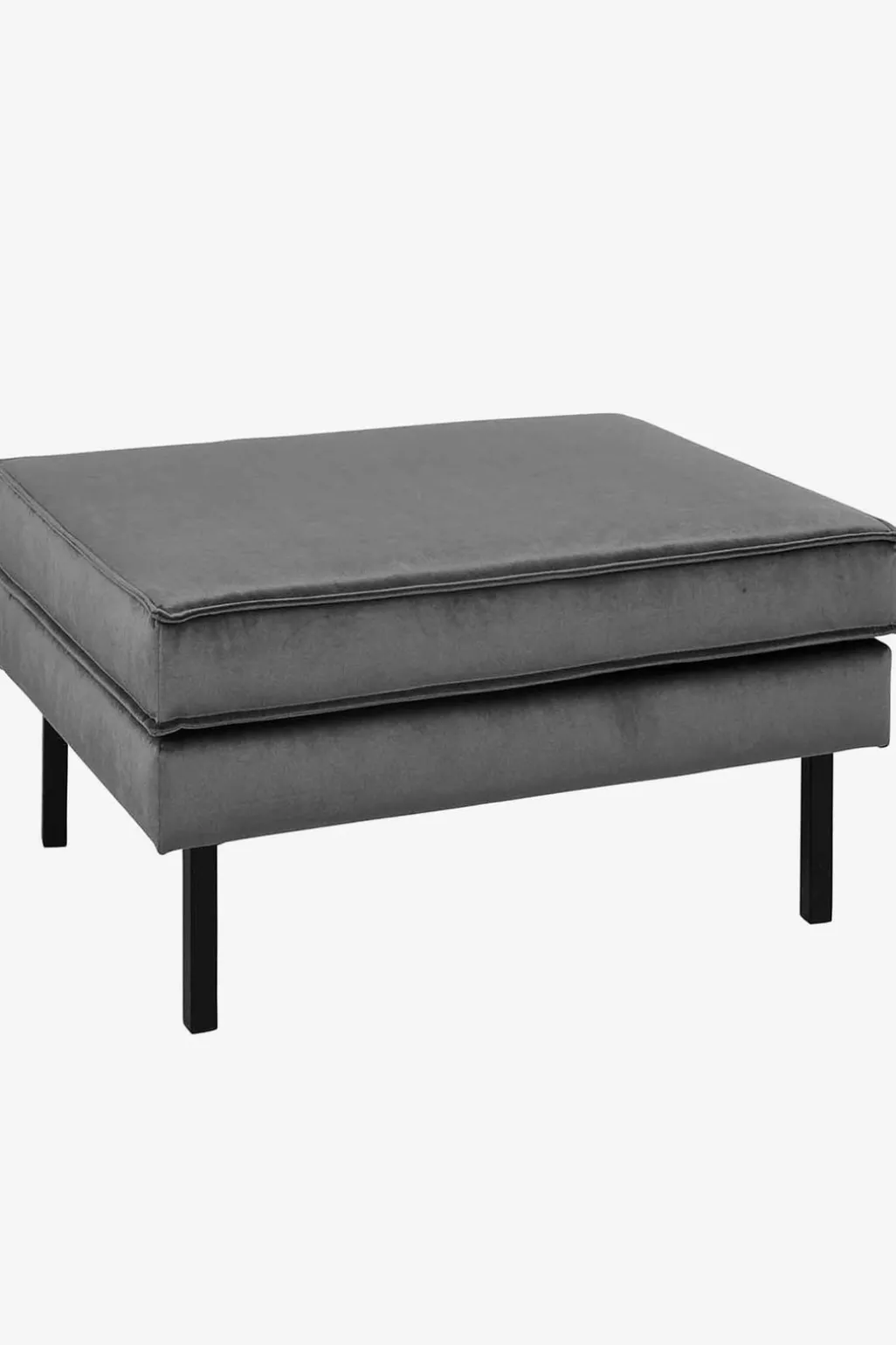 Amsterdam velvet hocker grijs