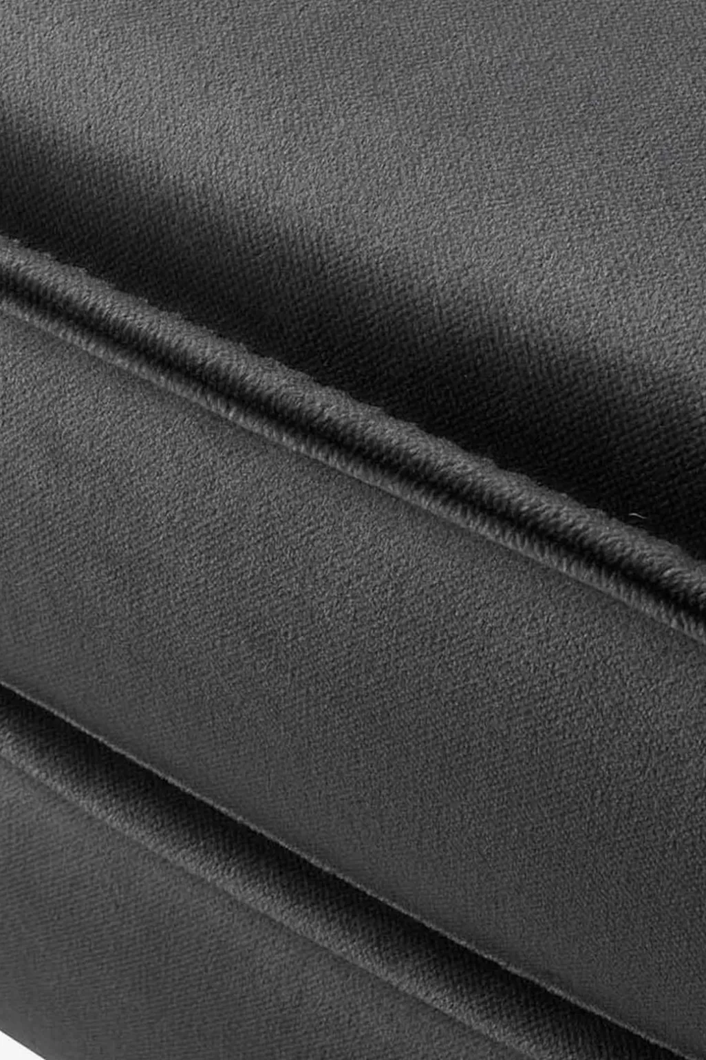 Amsterdam velvet hocker grijs