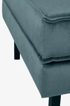 Amsterdam velvet hocker grijs blauw