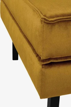 Amsterdam velvet hocker oker