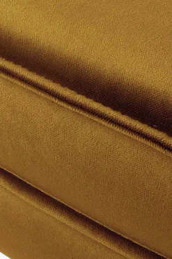Amsterdam velvet hocker oker