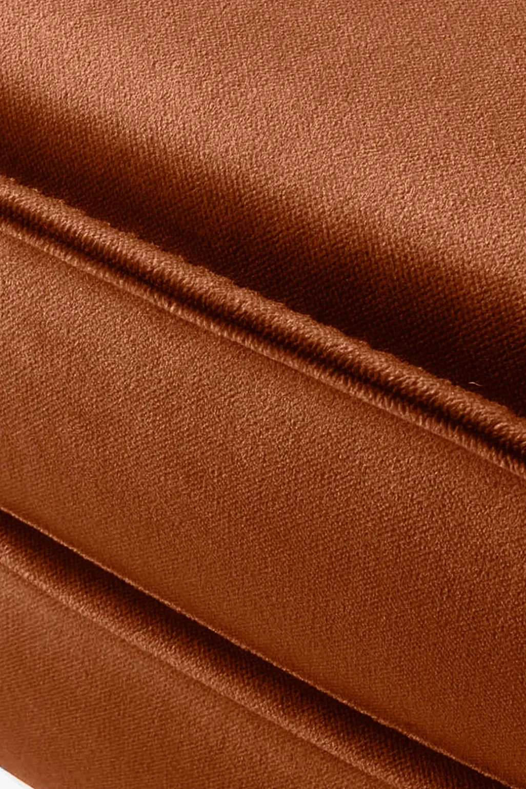 Amsterdam velvet hocker roest
