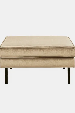 Amsterdam velvet hocker sand