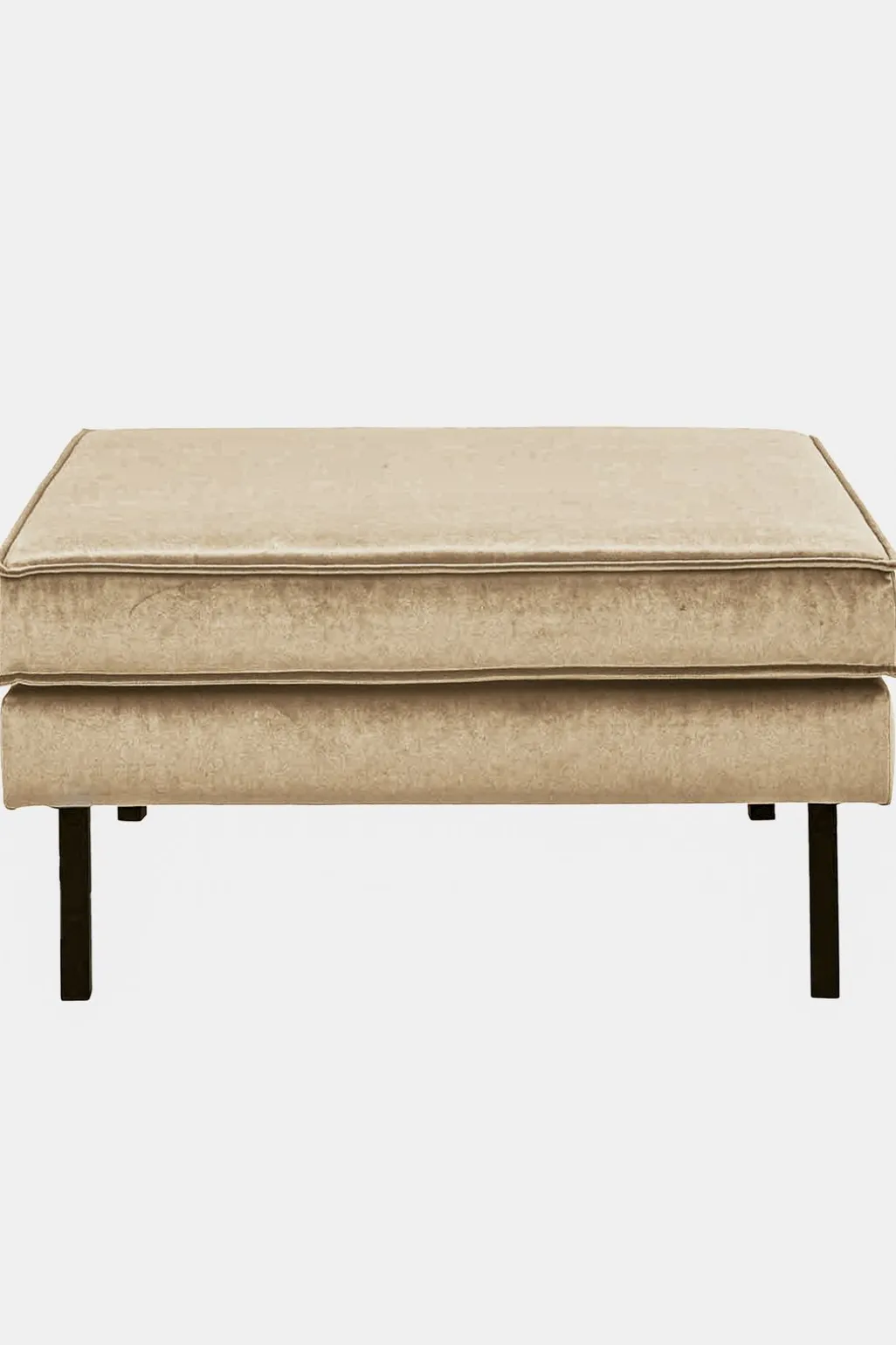 Amsterdam velvet hocker sand