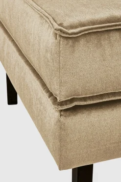 Amsterdam velvet hocker sand