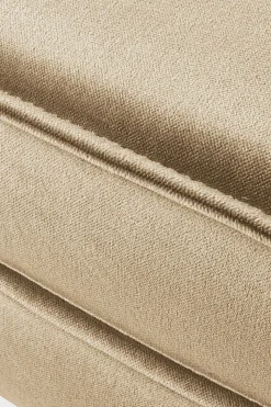 Amsterdam velvet hocker sand