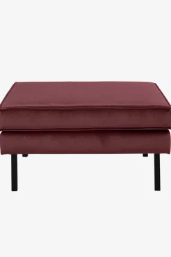 Amsterdam velvet hocker wine red