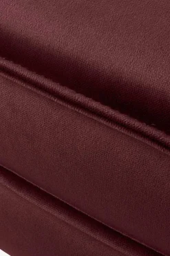 Amsterdam velvet hocker wine red