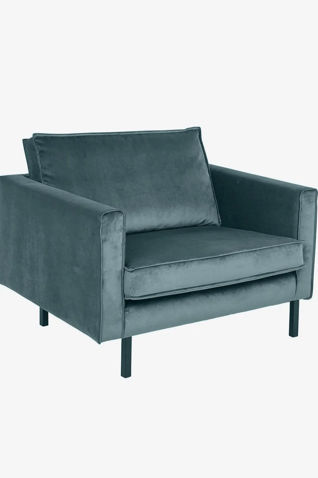 Amsterdam velvet loveseat grijs blauw