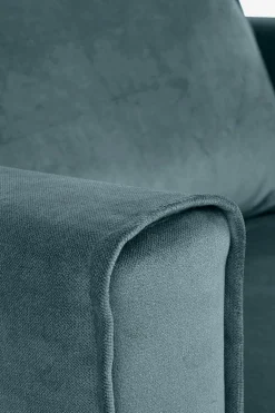 Amsterdam velvet loveseat grijs blauw