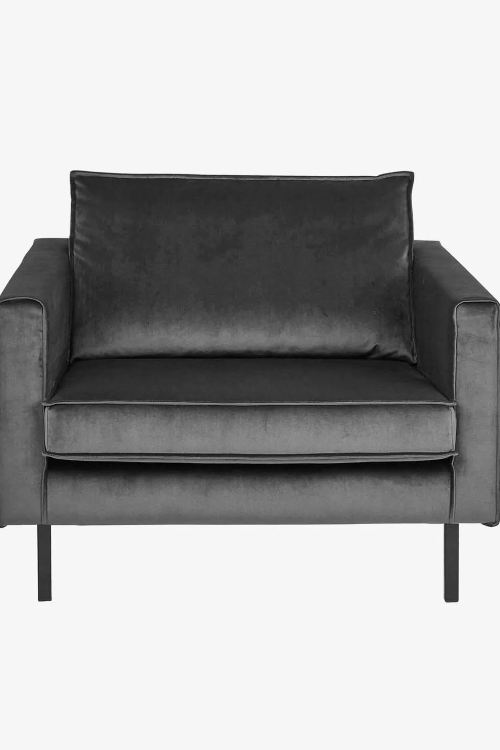 Amsterdam velvet loveseat grijs