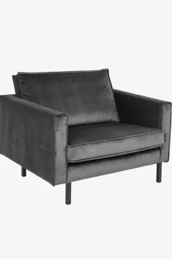 Amsterdam velvet loveseat grijs