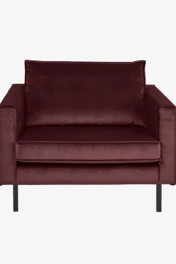 Amsterdam velvet loveseat wine red