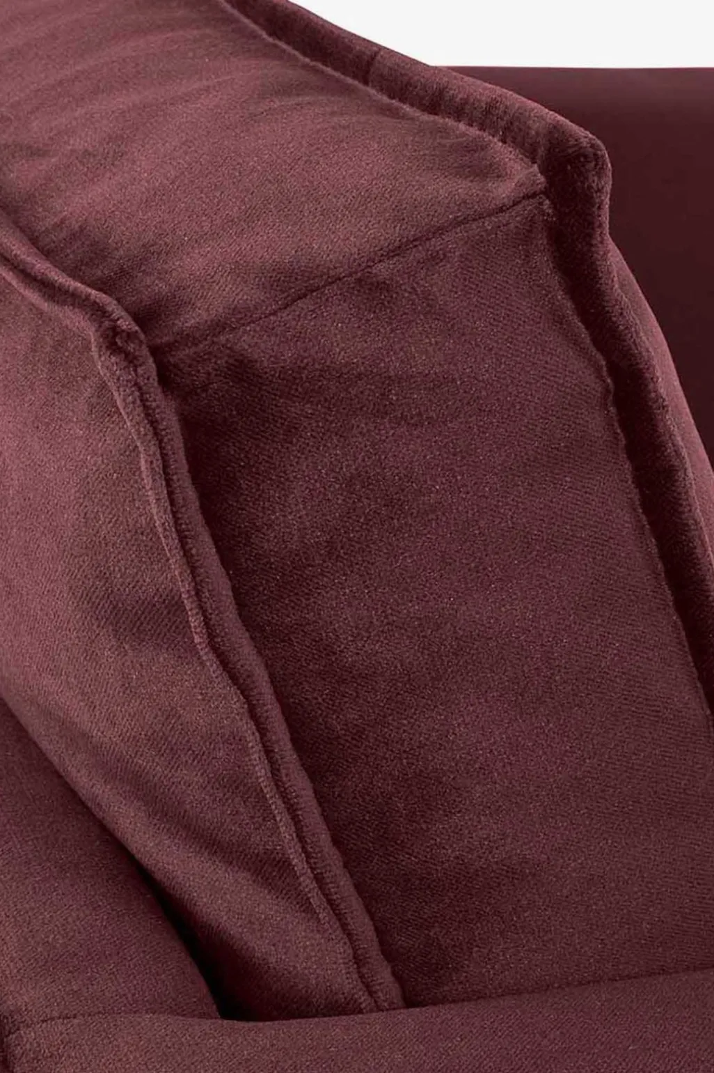 Amsterdam velvet loveseat wine red