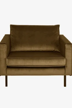 Amsterdam velvet loveseat brons