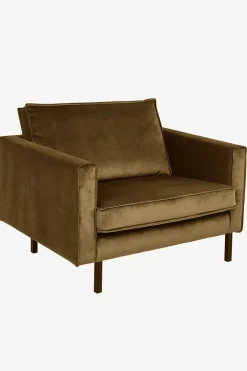 Amsterdam velvet loveseat brons