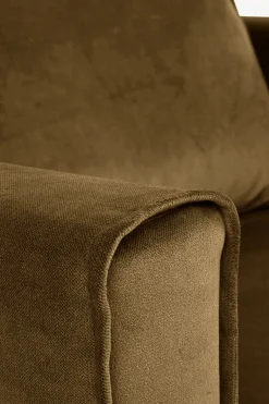 Amsterdam velvet loveseat brons