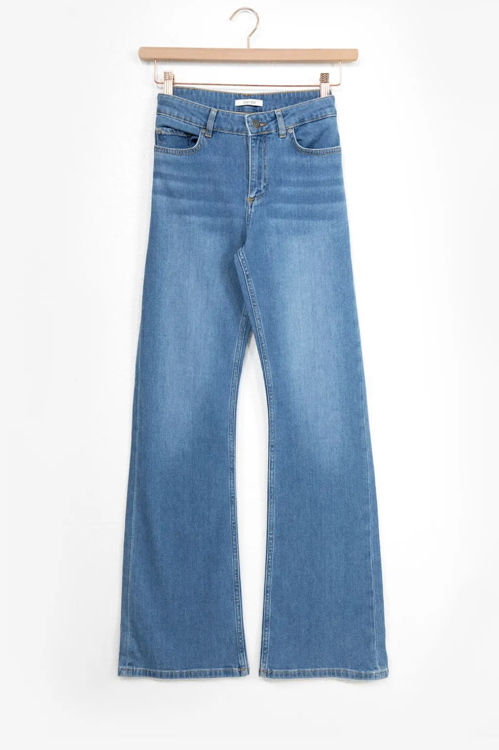 Baltimore blauwe mid waist bootcut jeans