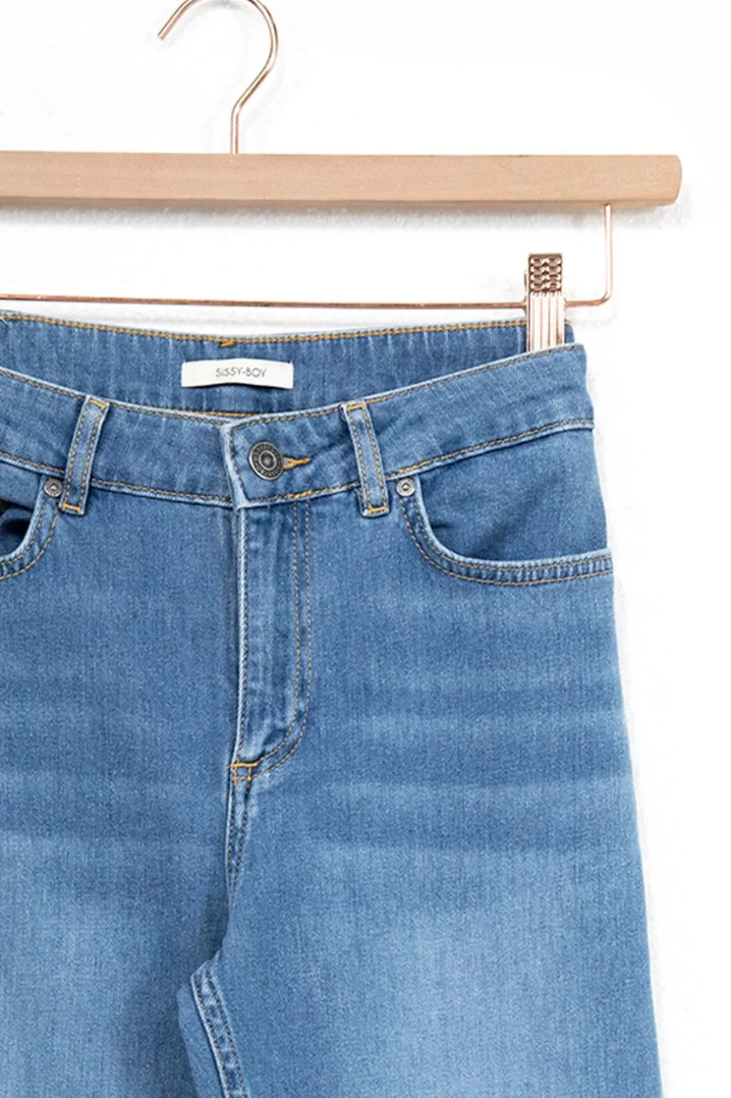 Baltimore blauwe mid waist bootcut jeans