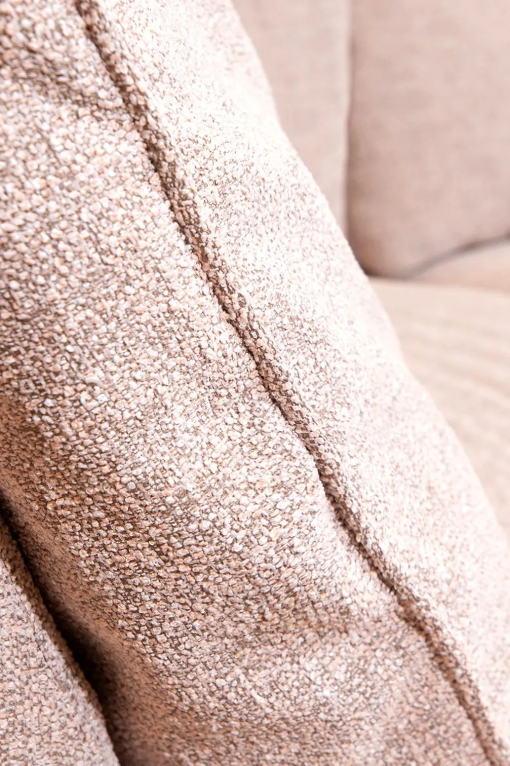 Baron bank 3.5-zits lounge links roze/karamel melee