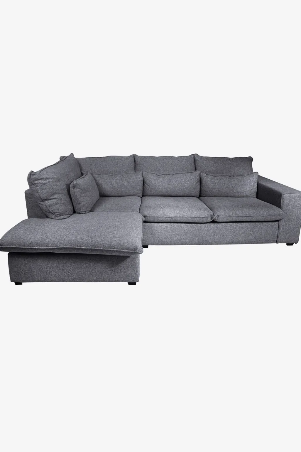 Baron bank 2.5-zits lounge links donkergrijs melee