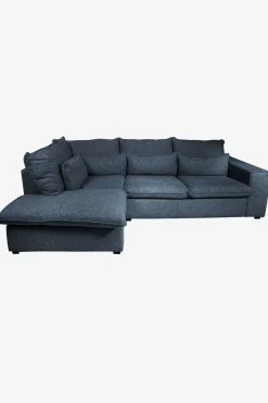 Baron bank 2.5-zits lounge links donkerblauw melee