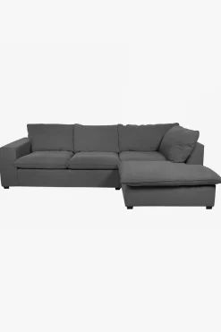 Baron bank 2.5-zits lounge rechts donkergrijs