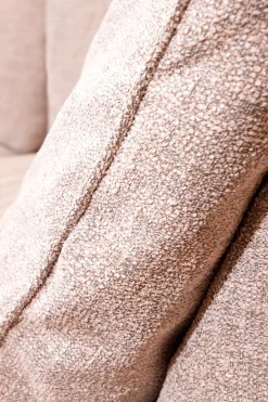 Baron bank 2.5-zits lounge rechts roze/karamel melee