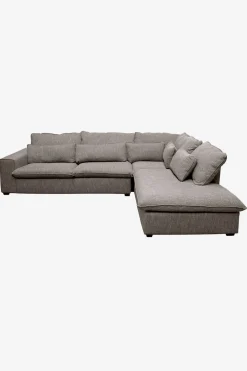 Baron bank 3.5-zits lounge rechts lichtgrijs melee