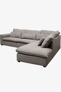 Baron bank 3.5-zits lounge rechts lichtgrijs melee