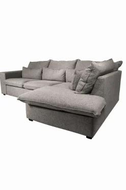 Baron bank 2.5-zits lounge rechts lichtgrijs melee