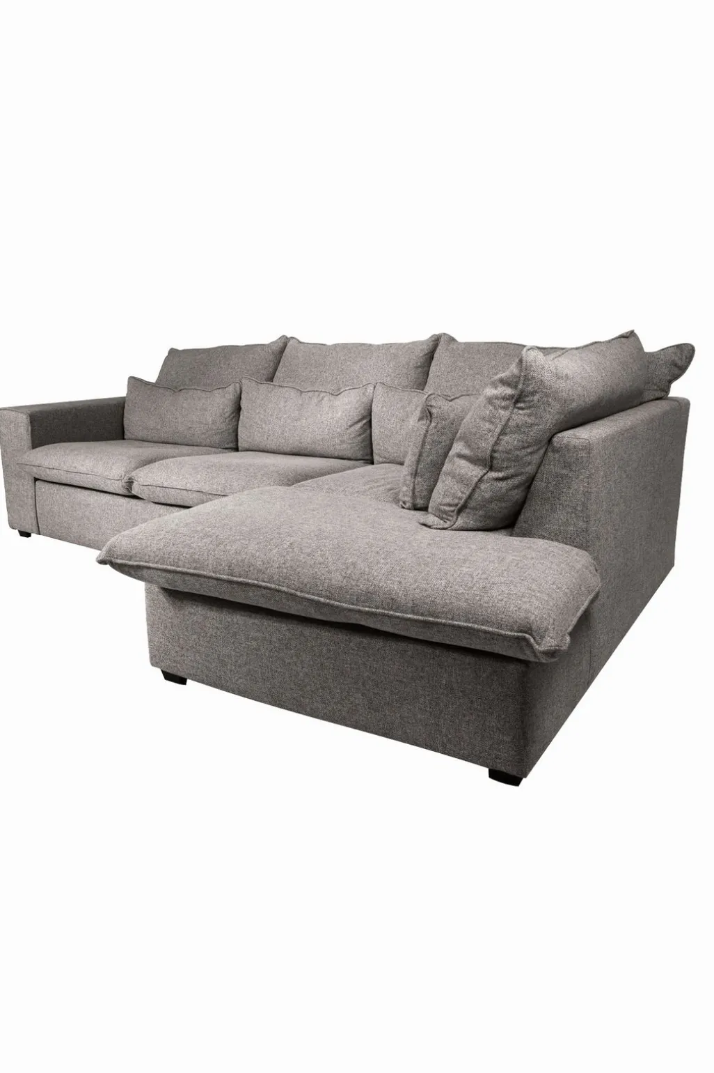 Baron bank 2.5-zits lounge rechts lichtgrijs melee