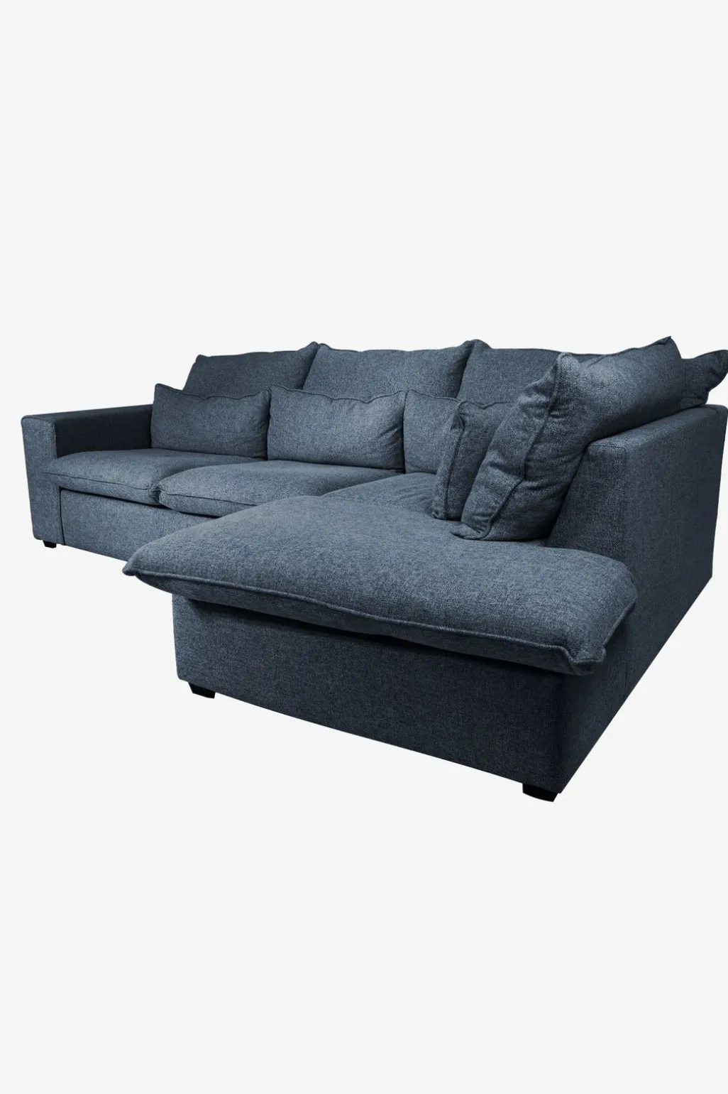 Baron bank 2.5-zits lounge rechts donkerblauw melee