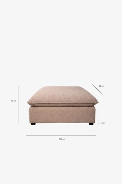 Baron hocker roze/karamel melee