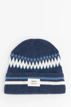 BARTS blauwe beanie met strepen
