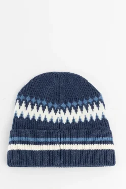 BARTS blauwe beanie met strepen