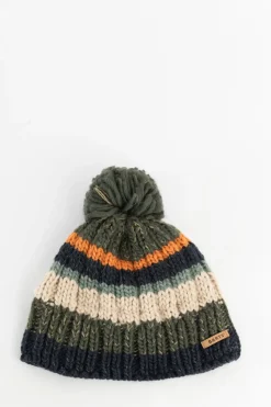 BARTS multicolour beanie met pompom