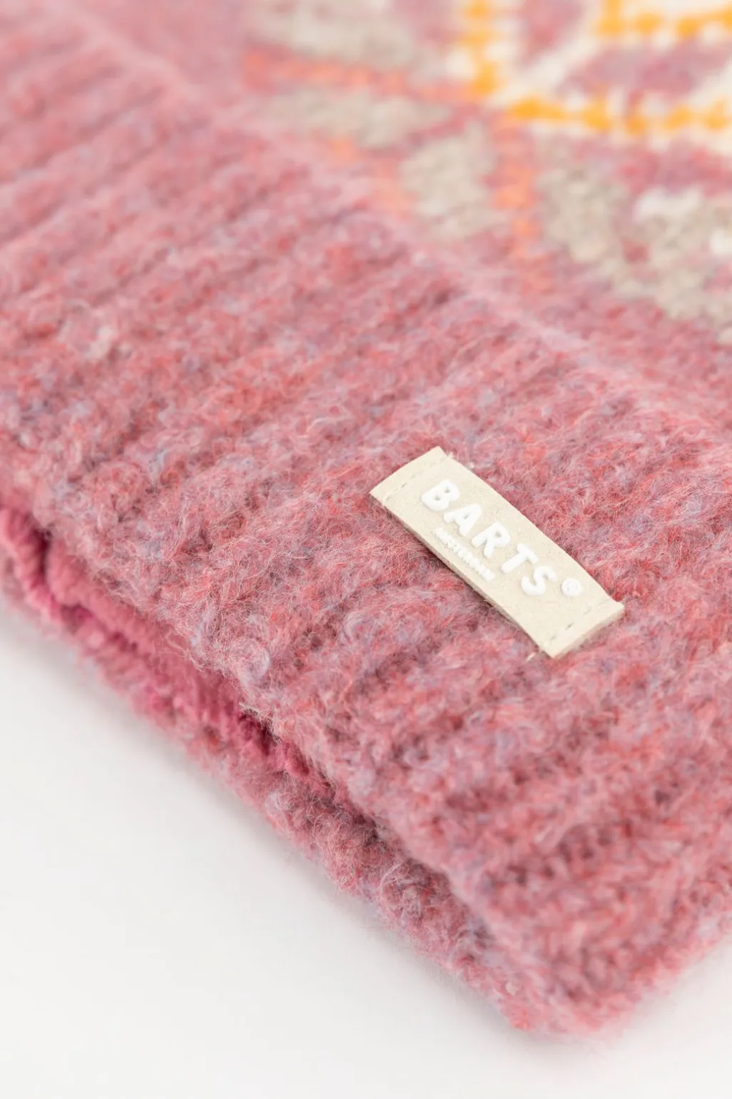BARTS roze beanie met print