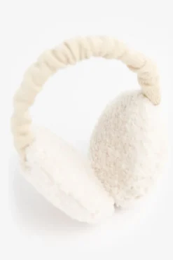 Barts witte teddy oorwarmers
