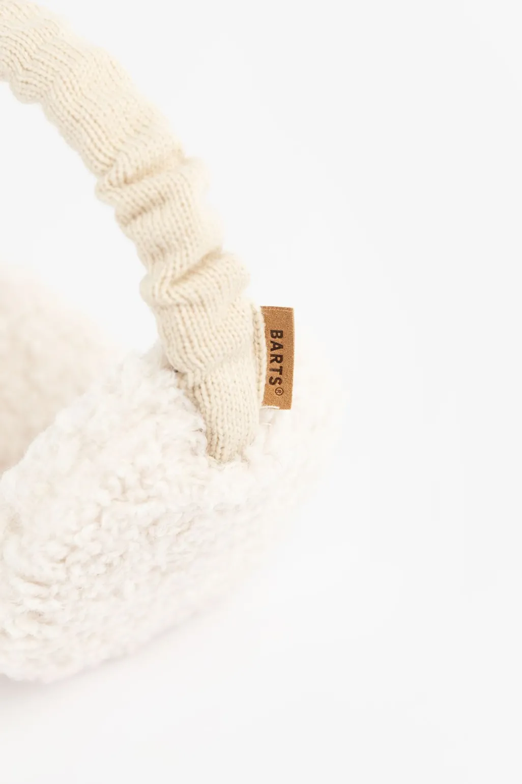 Barts witte teddy oorwarmers